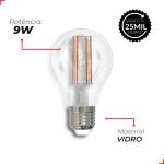Lamp Rretrô A60 Pera 9W Clear E27 2700K Bivolt Avant