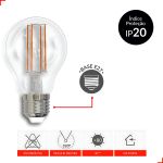 Lamp Rretrô A60 Pera 9W Clear E27 2700K Bivolt Avant