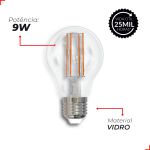 Lamp Rretrô A60 Pera 9W Clear E27 6500K Bivolt Avant