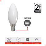 Lâmpada Filamento Led Vela Lac 4w 2700k Branco Quente