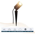 Espeto Jardim Led 10W 3000K Biv. Nimus Red Aluminio IP65 Deluxe