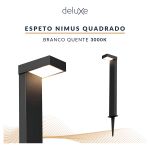 Espeto De Jardim Effect Led 10w 3000k Branco Quente