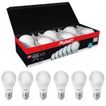 Kit 6 Lâmpada Led Bulbo Pera 9W E27 Bivolt 6500K Luz Branca