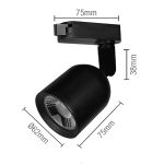 Spot Led Para Trilho Eletrificado Preto 7w 3000k Avant