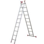 Escada De Alumínio Extensiva 10x2 Degraus Profissional Botafogo Esc0619