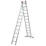 Escada De Alumínio Extensiva 12x2 Degraus Profissional Botafogo Esc0621