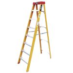 Escada De Fibra Tesoura Prática Simples 7 Degraus Efp9902