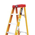 Escada De Fibra Tesoura Prática Simples 7 Degraus Efp9902