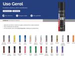 Tinta Spray Uso Geral Chemicolor Preto Semi Brilho 400ml