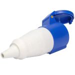 Acoplamento Tomada Industrial 16A 6H 220-240V 2P+T Ip44 Azul