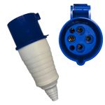Acoplamento Tomada Industrial 16A 9H 220-240V 3P+T Ip44 Azul