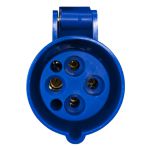 Acoplamento Tomada Industrial 16A 9H 220-240V 3P+T Ip44 Azul