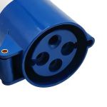 Acoplamento Tomada Industrial 32A 9H 220-240V 3P+T Ip44 Azul