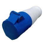 Acoplamento Tomada Industrial 32A 9H 220-240V 3P+T Ip44 Azul