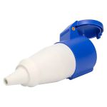 Acoplamento Tomada Industrial 32A 9H 220-240V 3P+T Ip44 Azul