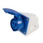 Tomada Industrial Sobrepor 32A 6H 220V 2P+T IP44 Azul