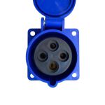 Tomada Industrial Sobrepor 32a 9h 220v 3p+t Ip44 Azul