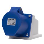 Tomada Industrial Sobrepor 32a 9h 220v 3p+t Ip44 Azul