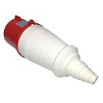 Plugue de Tomada Industrial 3P+T 32A 6H 380-415V Ip44 Vermelho