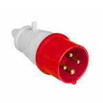 Plugue De Tomada Industrial 16A 6H 380-415V 3P+T Ip44 Vermelho