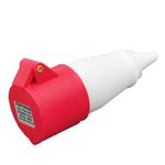 Acoplamento Tomada Industrial 3P+T 16A 6H 380-415V Ip44 Vermelho