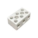 Conector Borne Porcelana 10 Mm 3 Polos Para Chuveiro