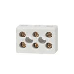 Conector Borne Porcelana 10 Mm 3 Polos Para Chuveiro