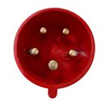Plugue de Tomada Industrial 3P+T+N 16A 380-415V 6H IP44 Vermelho