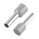 Kit 50 Terminais Ilhós Tubular 4 mm Cinza