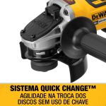 Esmerilhadeira Angular Dewalt 4 1/2 Pol 20v Com 2 Baterias e Carregador