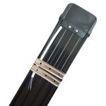 Luminária Led Linear Slim 120cm 4000k 54w Preta Bivolt Completa