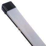 Luminária Led Linear Slim 120cm 4000k 54w Preta Bivolt Completa
