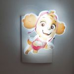 Luz Noturna Infantil Led Tomada Bivolt Patrulha Canina Skye