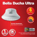 Chuveiro Lorenzetti Bella Ducha 4T Ultra 127V ou 220V Branco