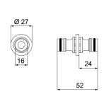 Emenda Conector P/ Engate Rápido P/ Mangueira Lorenzetti