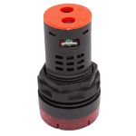 Sinaleiro Sonoro Cigarra Led Vermelho Painel 22mm 220v Lukma