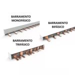 Barramento Pente 12 Polos Din Bifásico 63a P/disjuntores