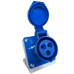 Tomada Industrial Sobrepor 2p+t 16a 220v Azul