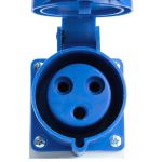 Tomada Industrial Sobrepor 2p+t 16a 220v Azul