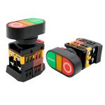 Botão Duplo Iluminação C/ Led 1na+1nf On/off Lk2-apbb