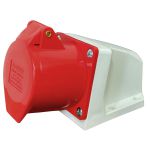 Tomada Industrial Sobrepor 32a 6h 380-415v 3p+t Ip44 Vermelha