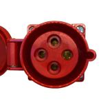Tomada Industrial Sobrepor 32a 6h 380-415v 3p+t Ip44 Vermelha