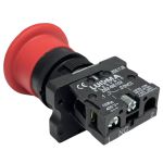 Botão Cogumelo Emergência Gira Destrava Vermelho 1nf Lk2-es542