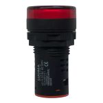 Sinaleiro Led Redondo Luz Vermelha 220v 22mm Lukma