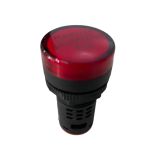Sinaleiro Led Redondo Luz Vermelha 220v 22mm Lukma