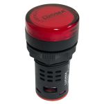 Sinaleiro Led Redondo Luz Vermelha 220v 22mm Lukma