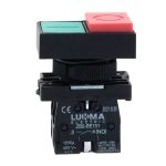 Botão Liga Desliga Duplo 1na+1nf Sem Iluminação Lk-el8425