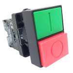 Botão Liga Desliga Duplo 1na+1nf Sem Iluminação Lk-el8425