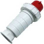 Plugue De Tomada Industrial 63a 6h 380-415v 3p+t+n Ip65 Vermelho