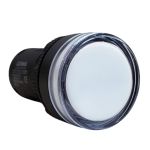 Sinaleiro Led Redondo Luz Branco 220v 22mm Lukma